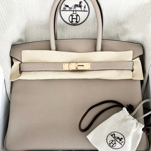 Birkin 30 Gris Tourterelle Togo