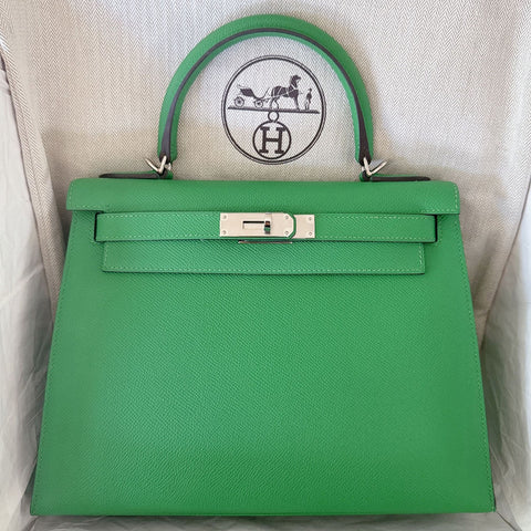 Kelly 28 Sellier Bamboo Epsom