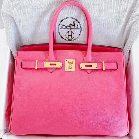 Birkin 30 Rose Azalee Epsom