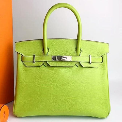Birkin 30 Candy Kiwi/Lichen Epsom