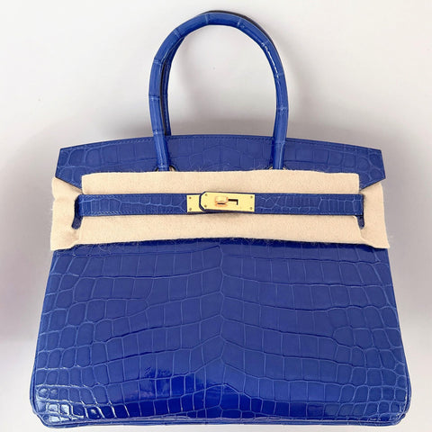 Birkin 30 Mykonos Shiny Niloticus