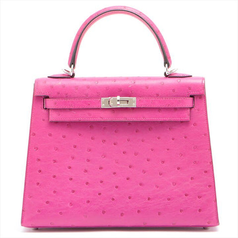 K25 Sellier Rose Pourpre Ostrich