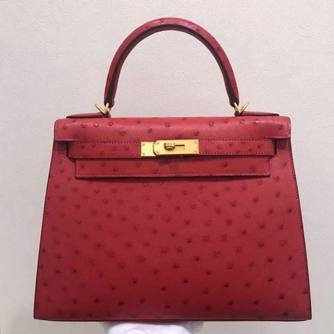 K28 Sellier Rouge Ostrich