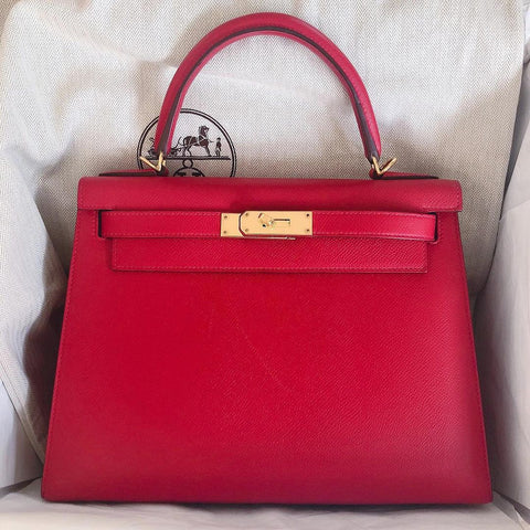K28 Sellier Rouge Casaque Epsom