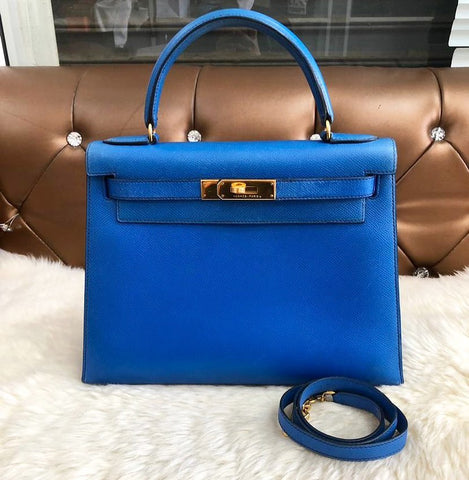 K28 Sellier Blue France Epsom