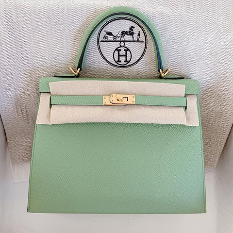 K25 Sellier Vert Criquet Epsom