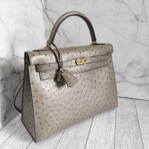 K32 Sellier Gris Ostrich
